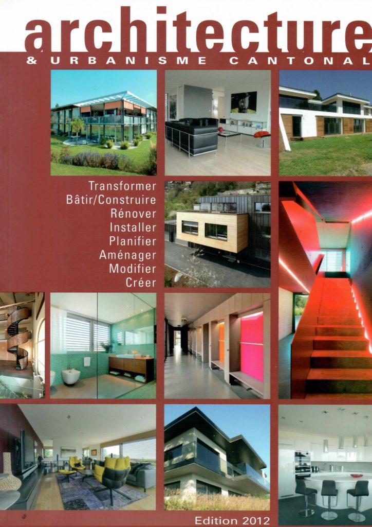 Edition 2012 de la revue Architecture et urbanisme cantonal