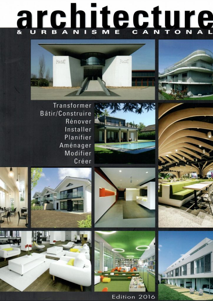 Edition 2016 de la revue Architecture et urbanisme cantonal